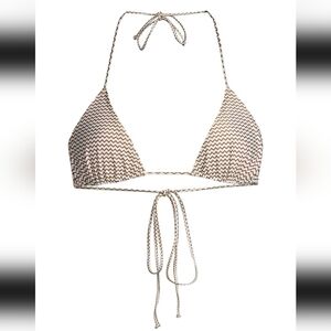 Faithfull The Brand Il Mediterranean Marzia Bikini Swim Top In Milleha Print Med